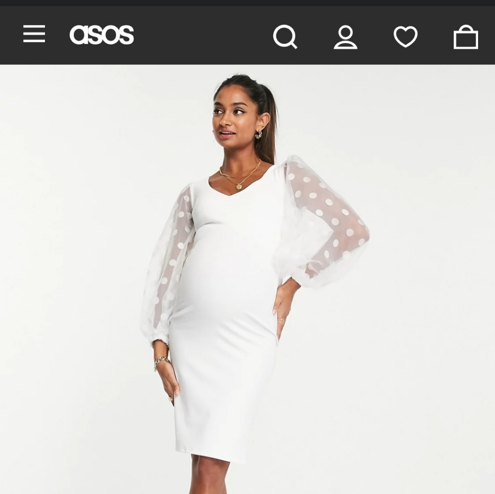 Queen bee midi maternity dress